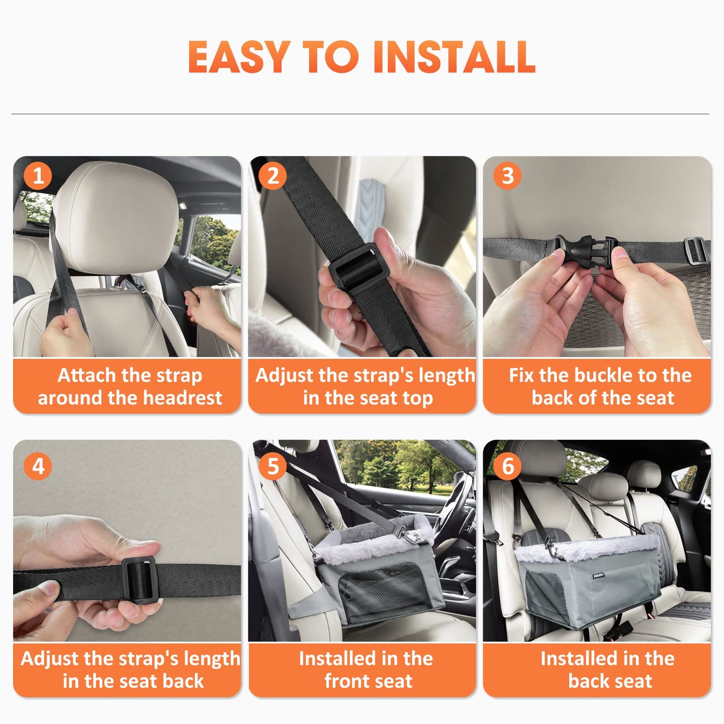JOEJOY Dog Booster Seat for Pets up to 20 lbs