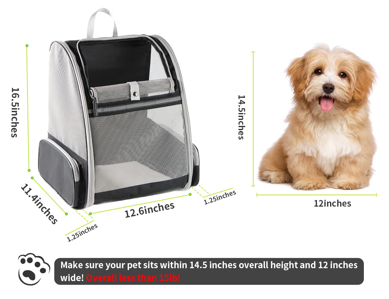Texsens Bubble Backpack for Cats & Small Dogs