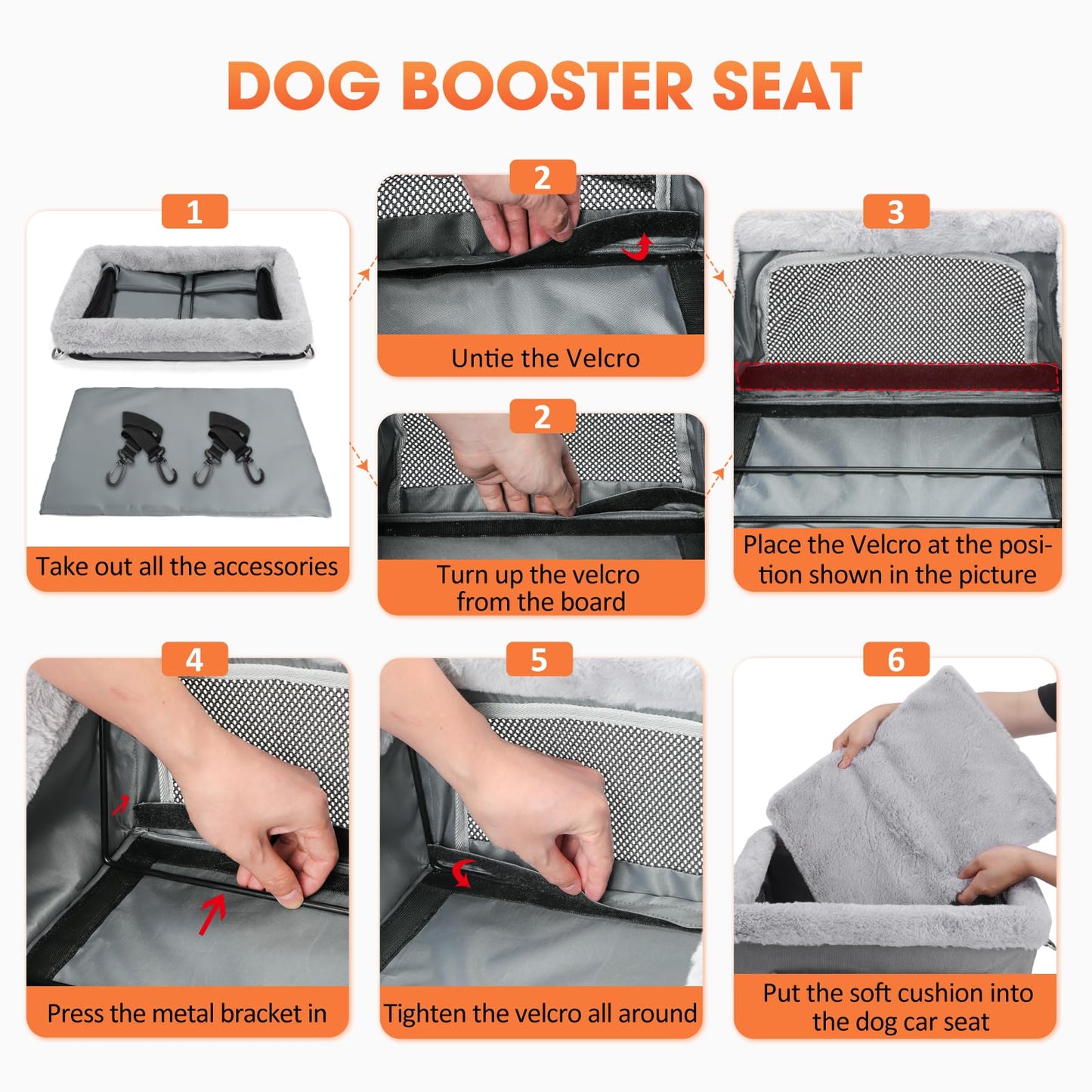 JOEJOY Dog Booster Seat for Pets up to 20 lbs